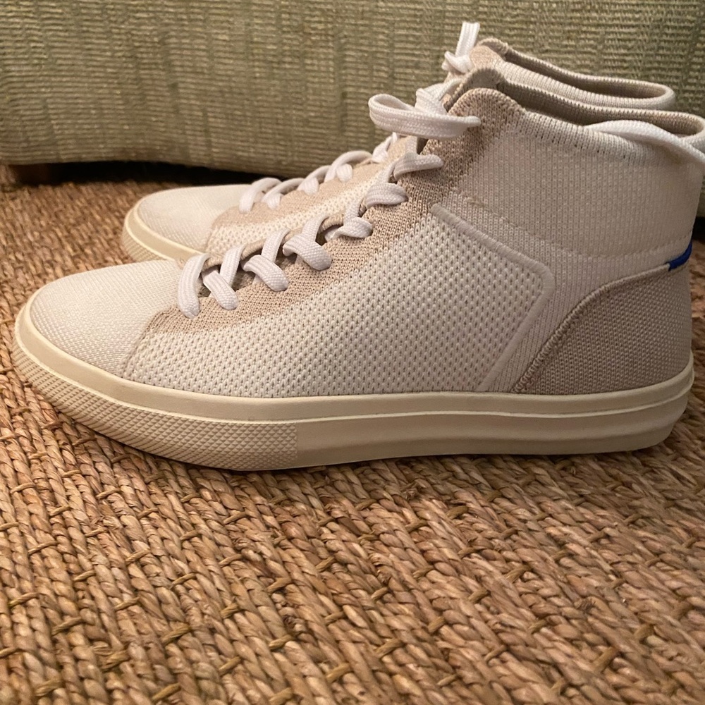 Rothy's Cream High-Top Sneakers